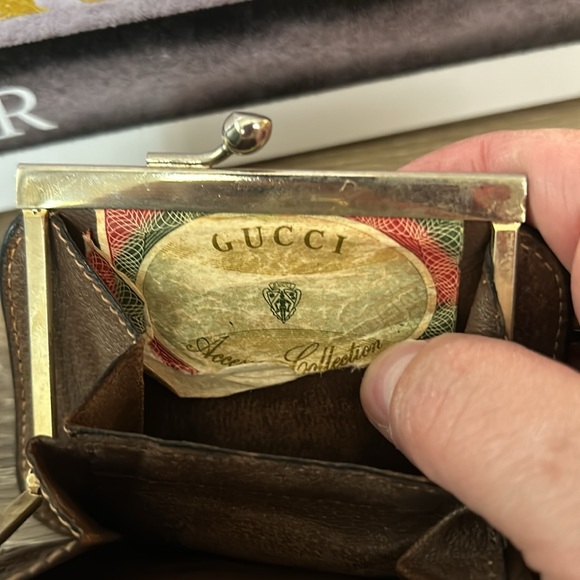 Vintage Kisslock Gucci Sherry line coin purse - Picture 5 of 6